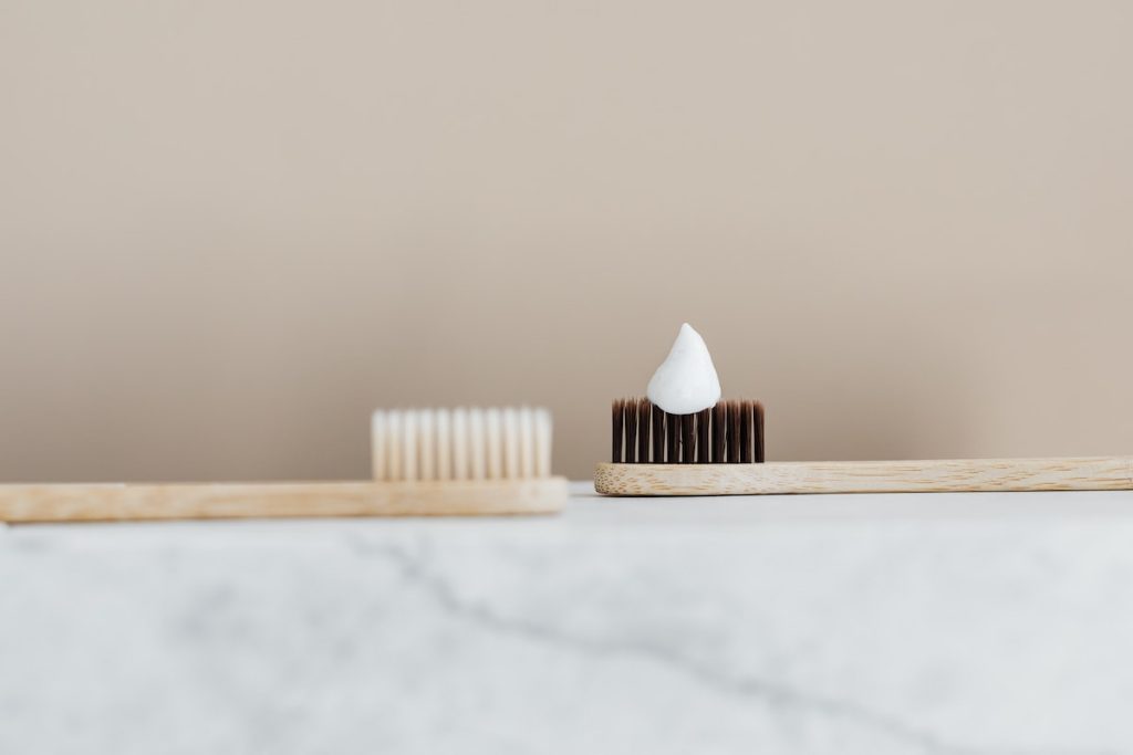 bamboo toothbrushes with toothpaste