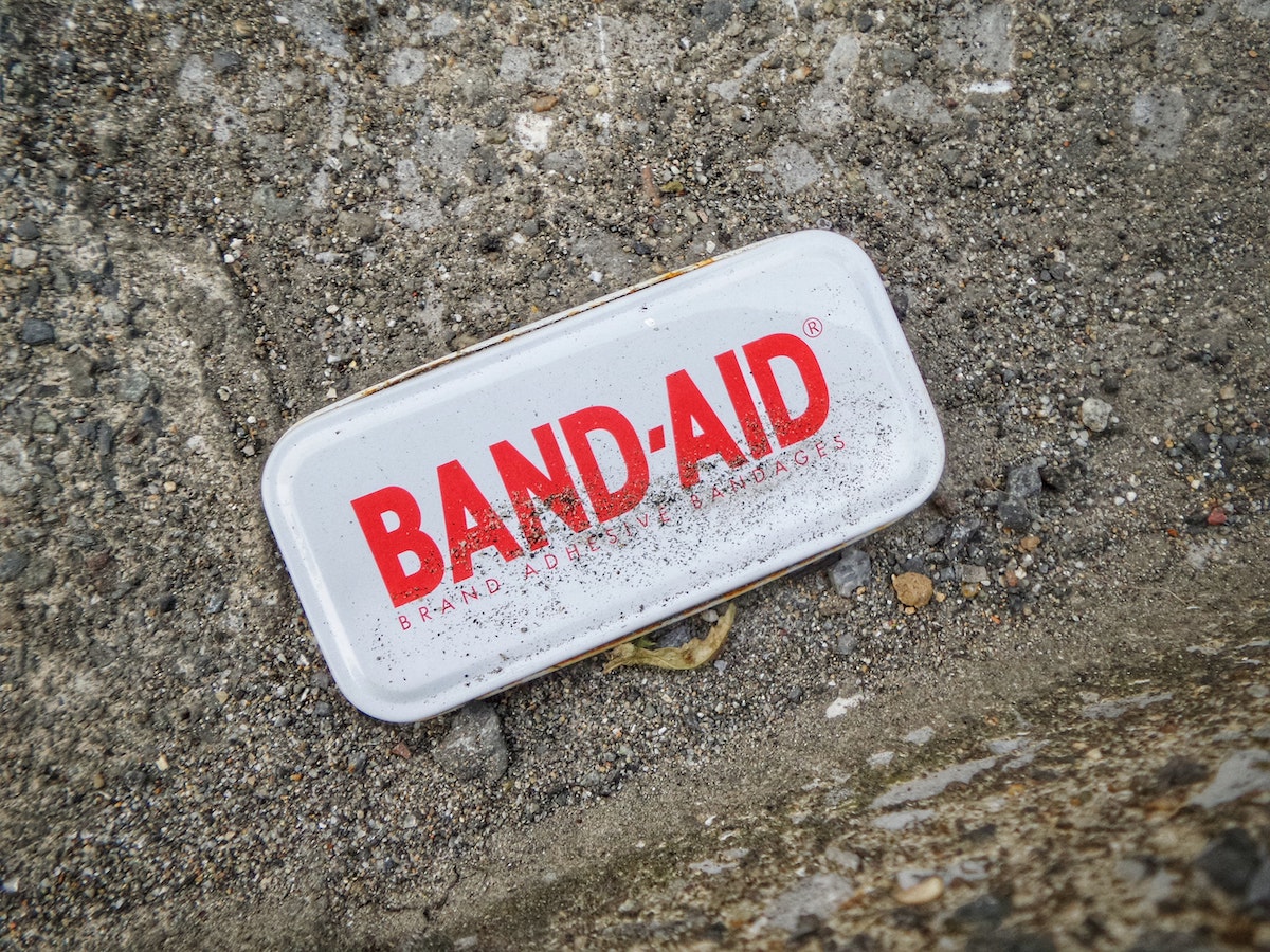 band aid container
